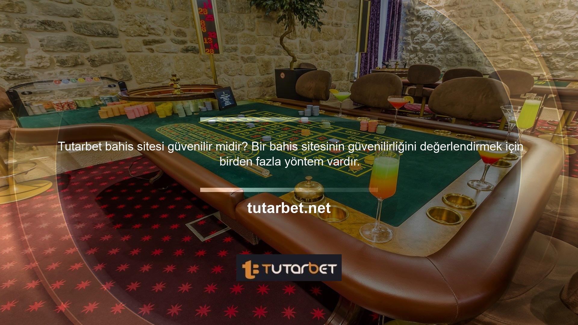 Bunlardan ilki Casino sitelerinin lisans bilgileriyle ilgilidir